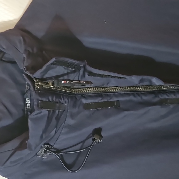 Tommy Hilfiger  Packable Sleeve and Hood Jacket Vest sz XL Navy Pre-owned - Picture 8 of 15